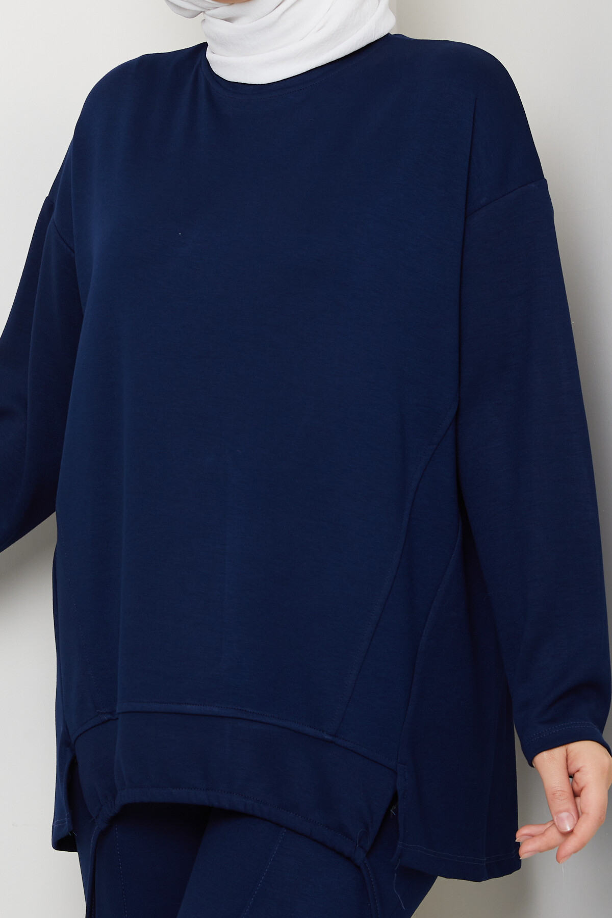 Oysho Biyeli Asimetrik Salaş Takım Lacivert