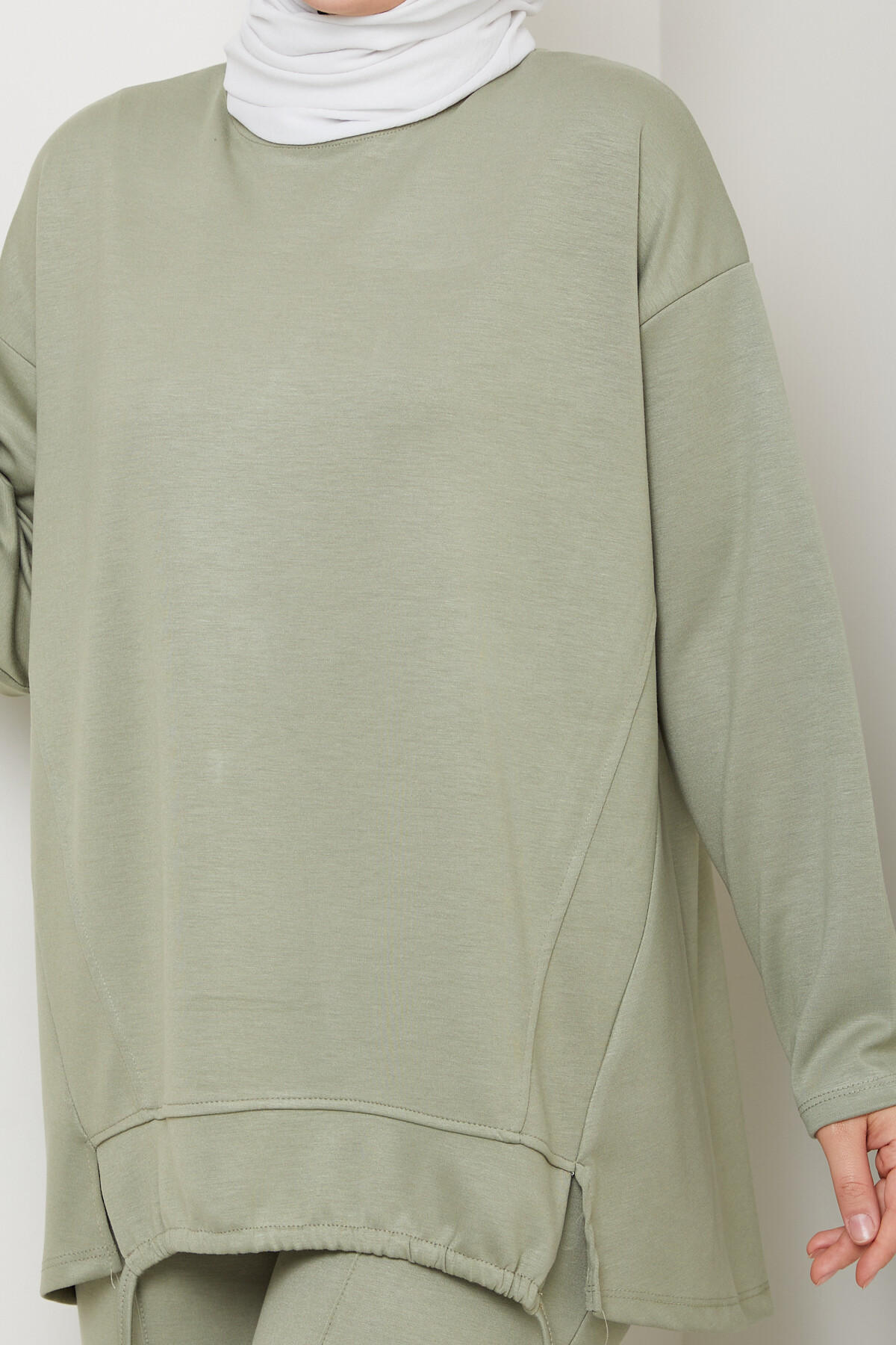 Oysho Biyeli Asimetrik Salaş Takım Mint Yeşil