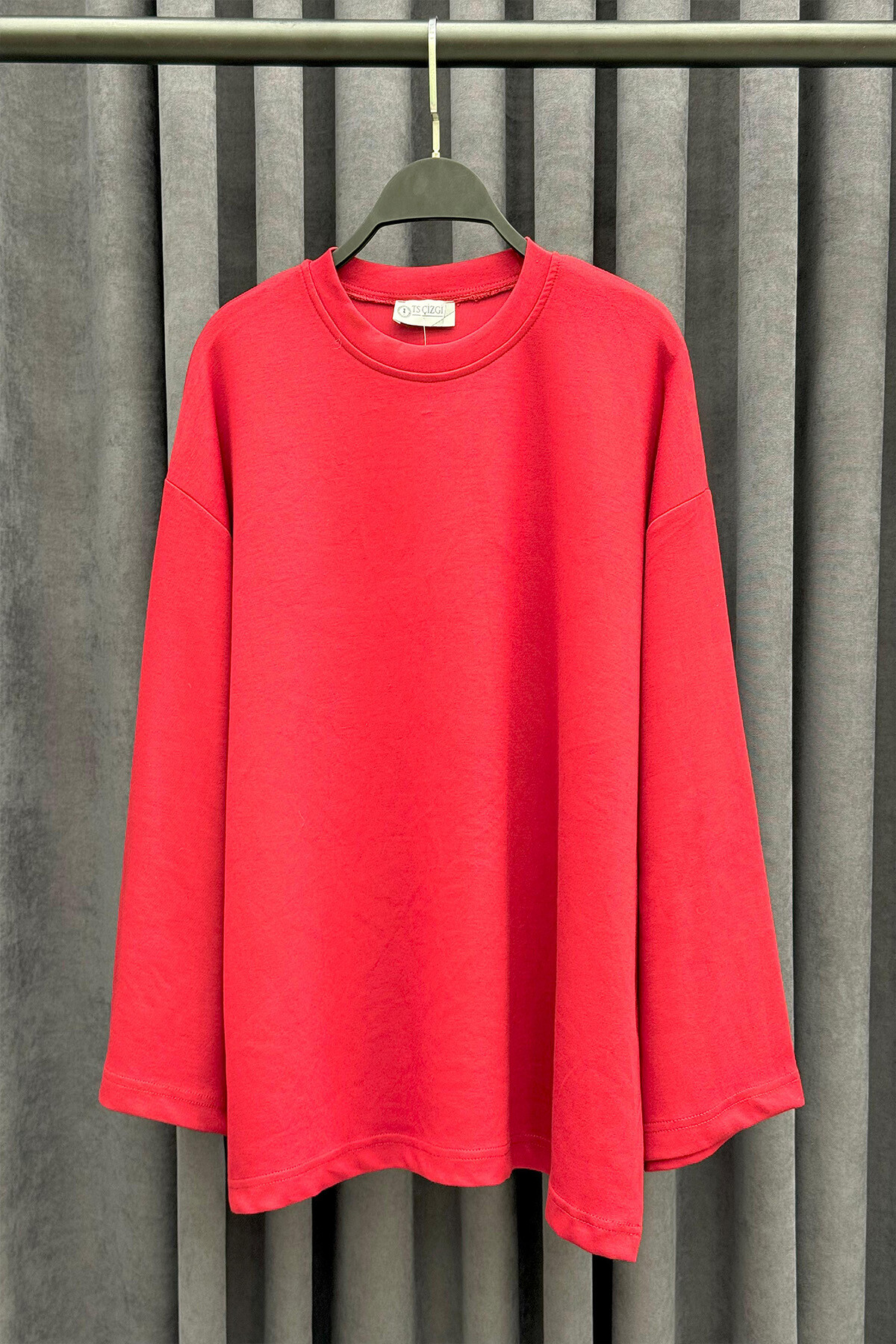 Oysho Kolları Salaş Penye Tunik Bordo