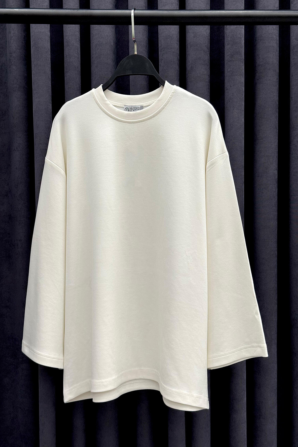 Oysho Kolları Salaş Penye Tunik Krem