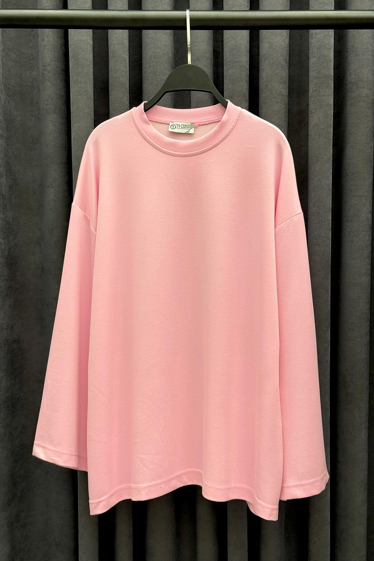 Oysho Kolları Salaş Penye Tunik Pembe