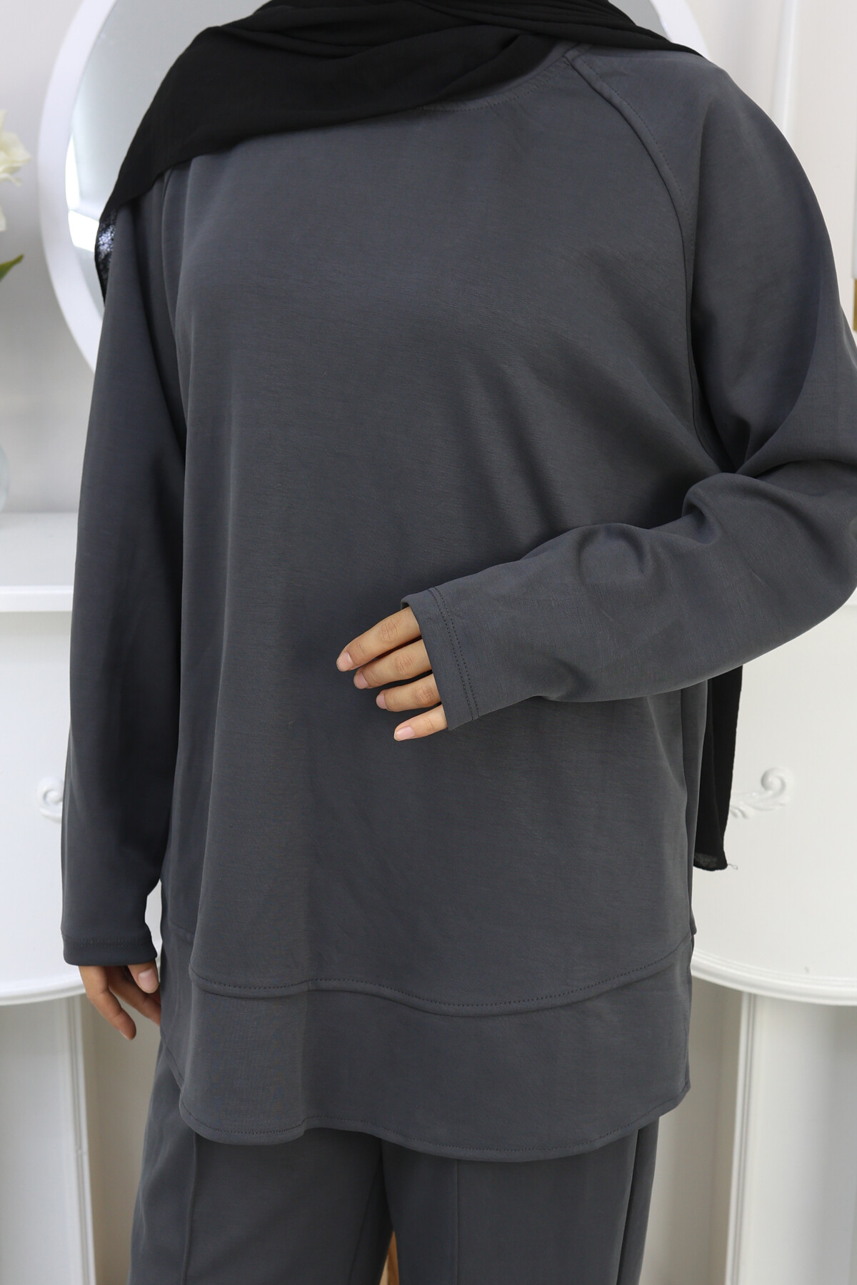 OYSHO OVEL TAKIM -ANTRASİT