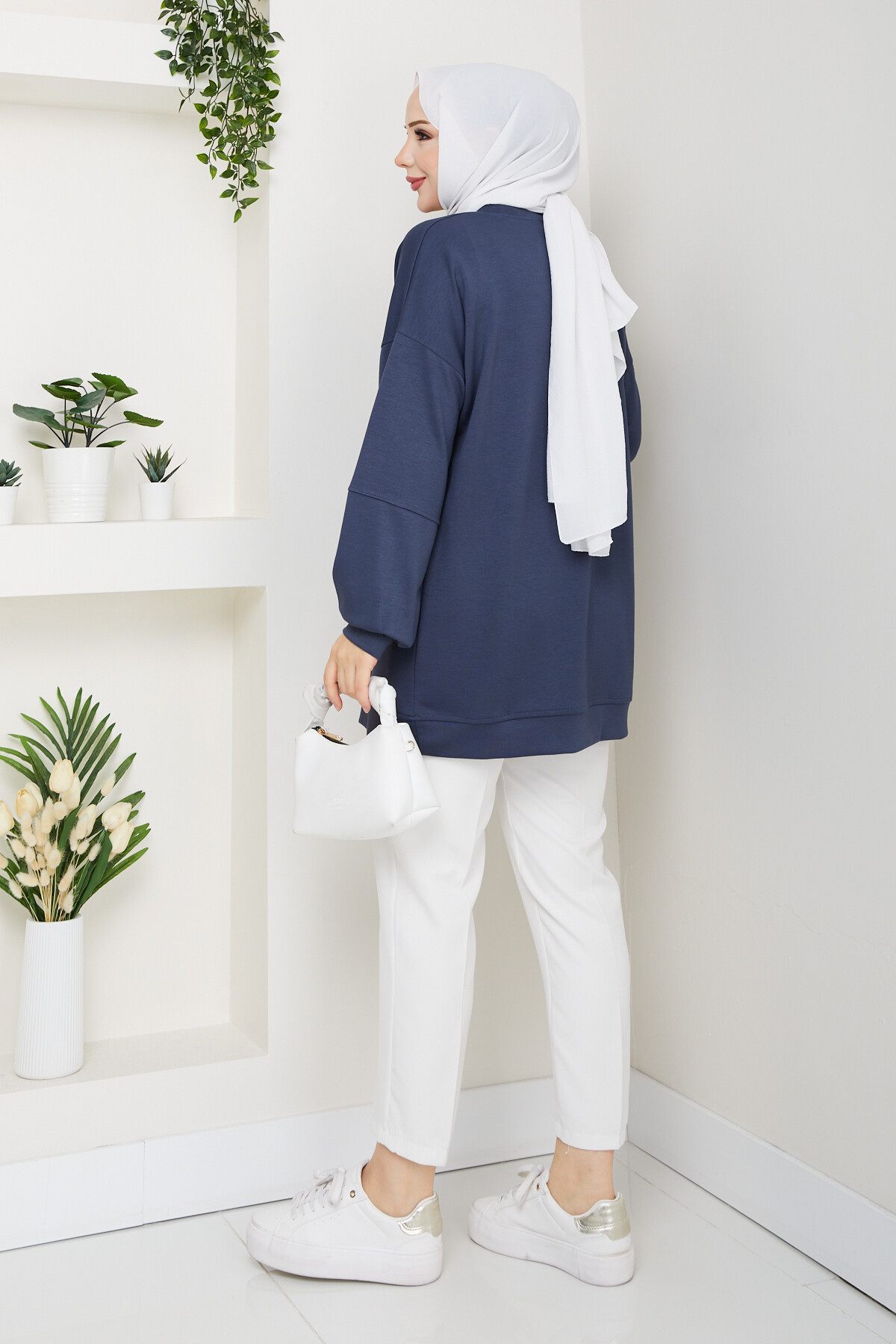 Oysho Oversize Beyzik Sweat Antrasit