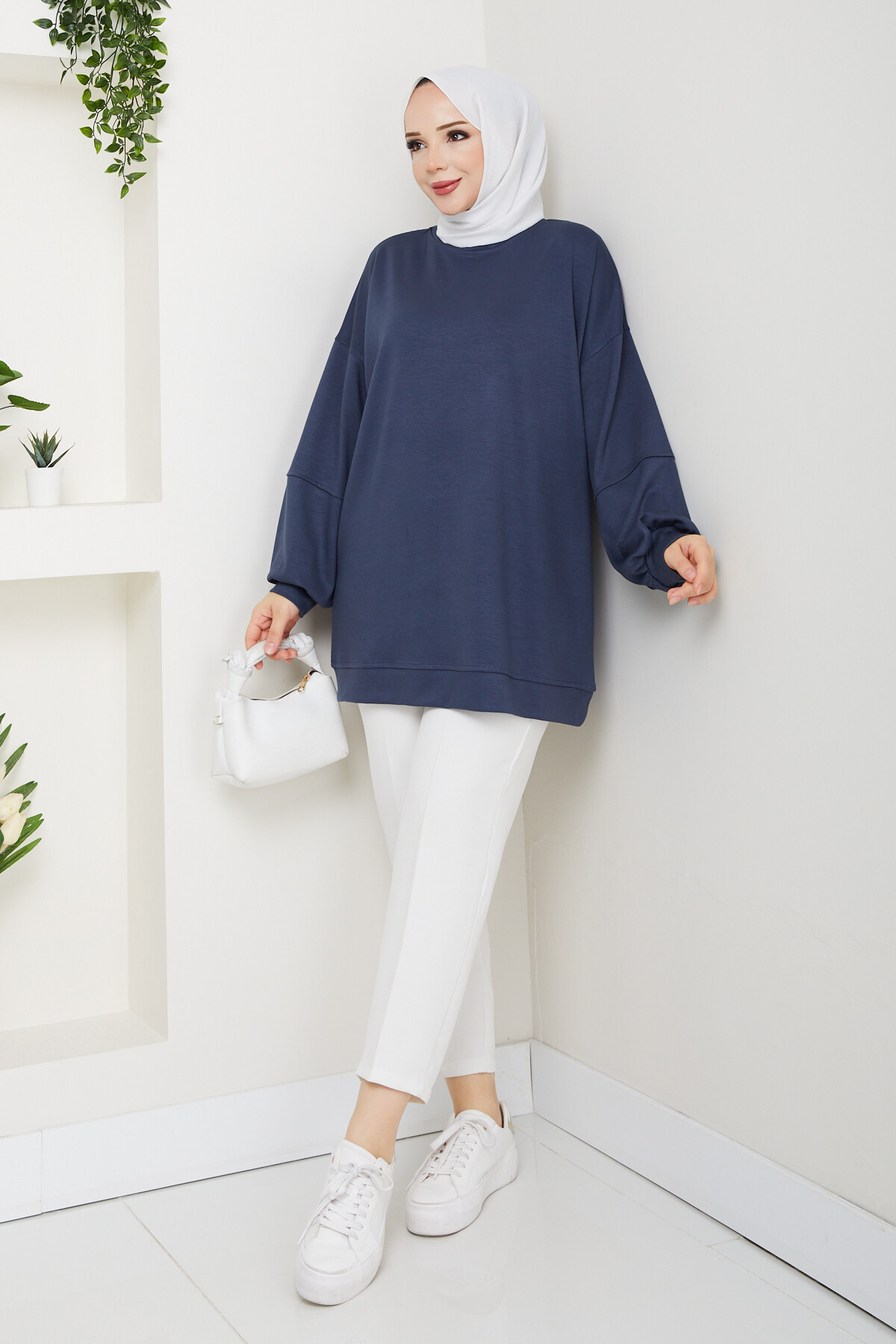 Oysho Oversize Beyzik Sweat Antrasit