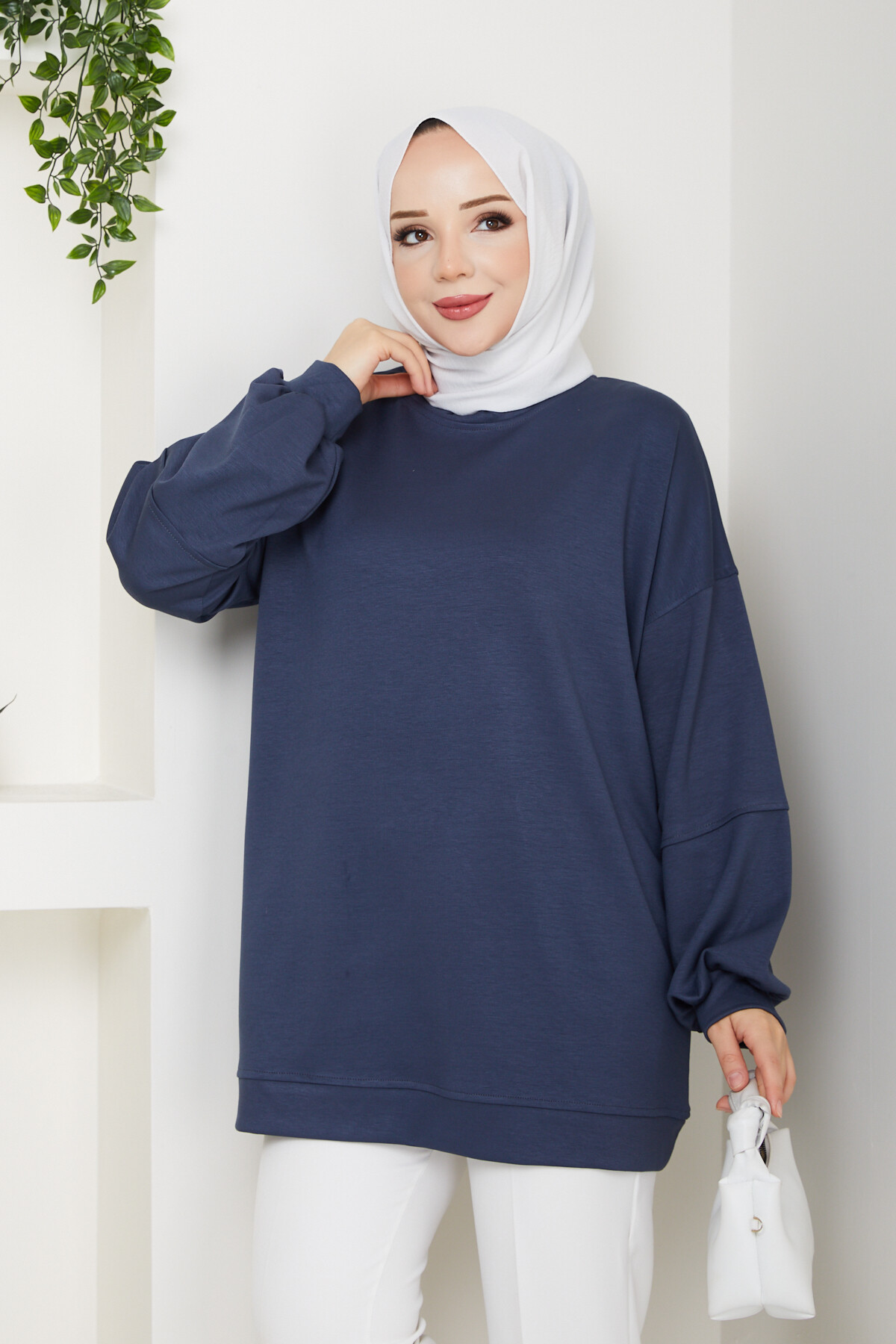 Oysho Oversize Beyzik Sweat Antrasit