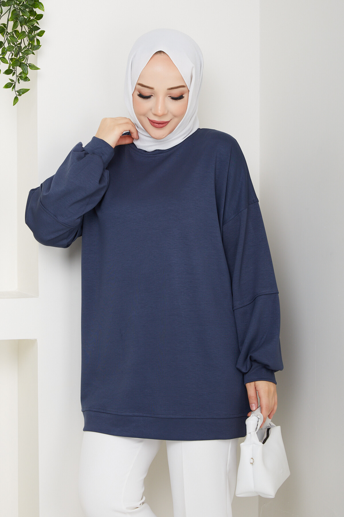 Oysho Oversize Beyzik Sweat Antrasit