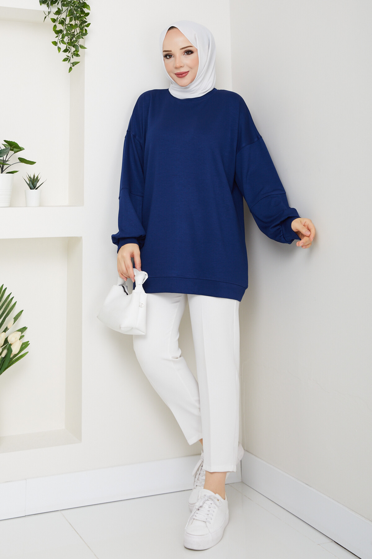 Oysho Oversize Beyzik Sweat Lacivet