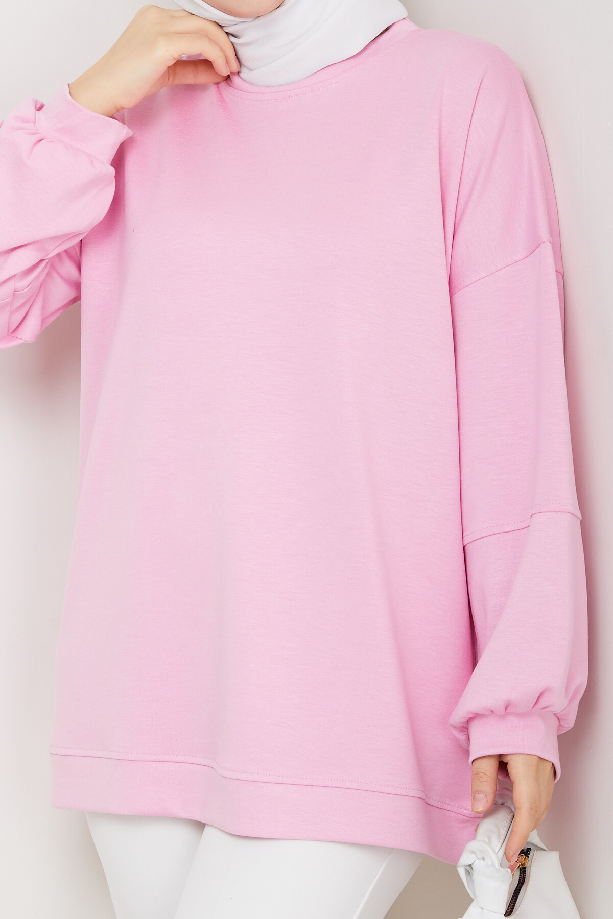 Oysho Oversize Beyzik Sweat Pembe