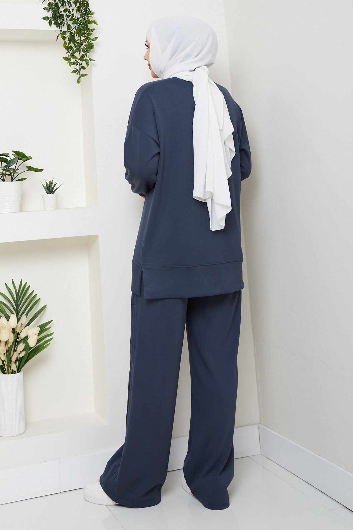 Oysho Pantolon Tuniği Garnili Takım Füme