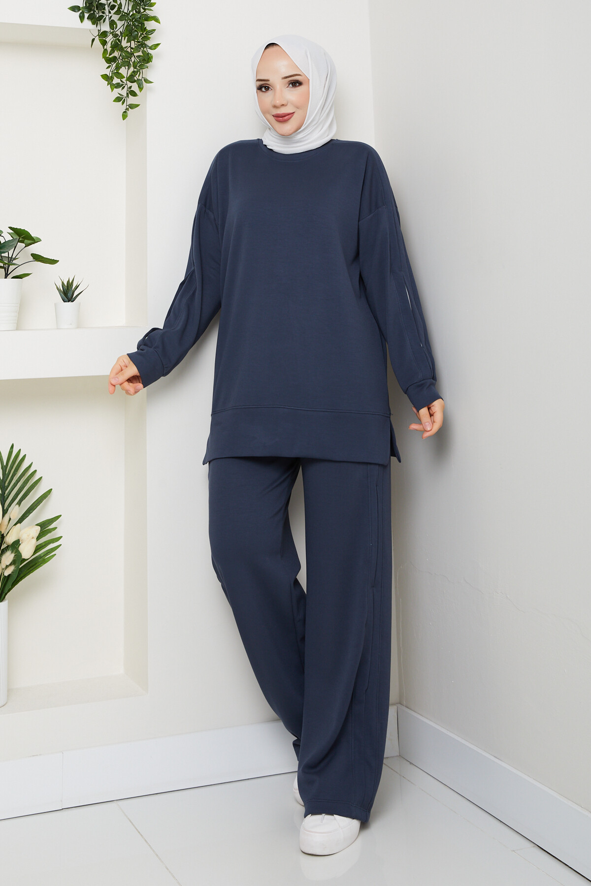 Oysho Pantolon Tuniği Garnili Takım Füme