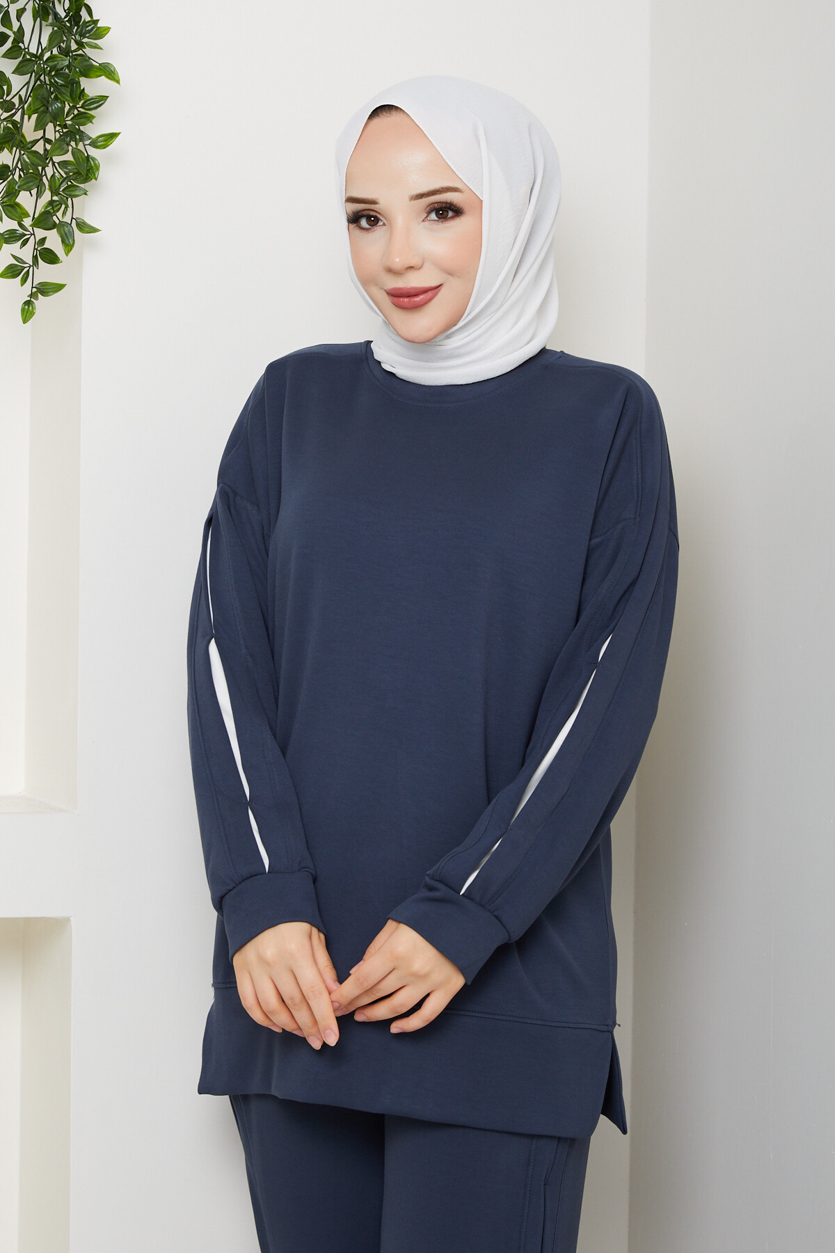 Oysho Pantolon Tuniği Garnili Takım Füme