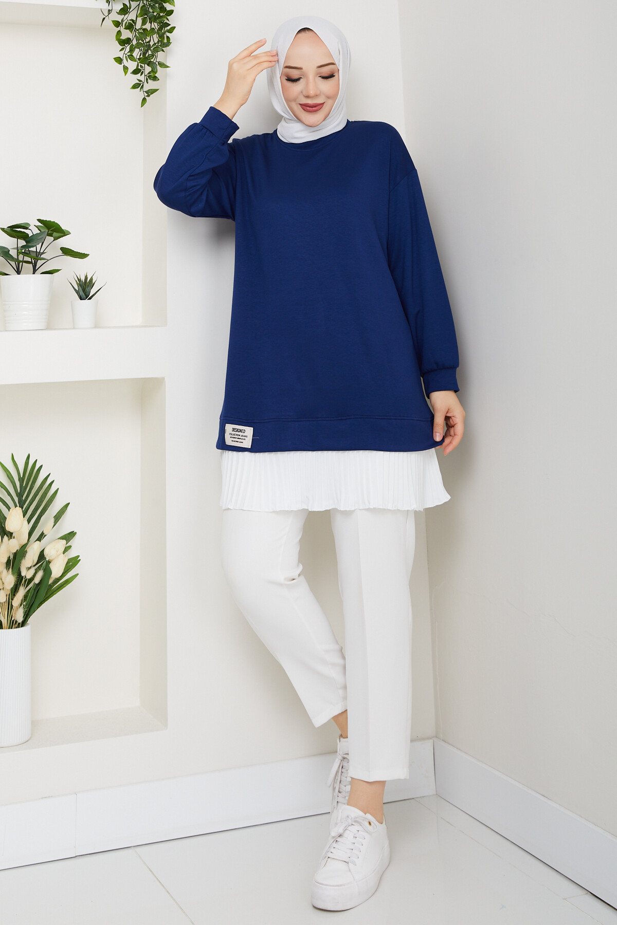 Oysho Pilis Garnili Tunik Lacivert