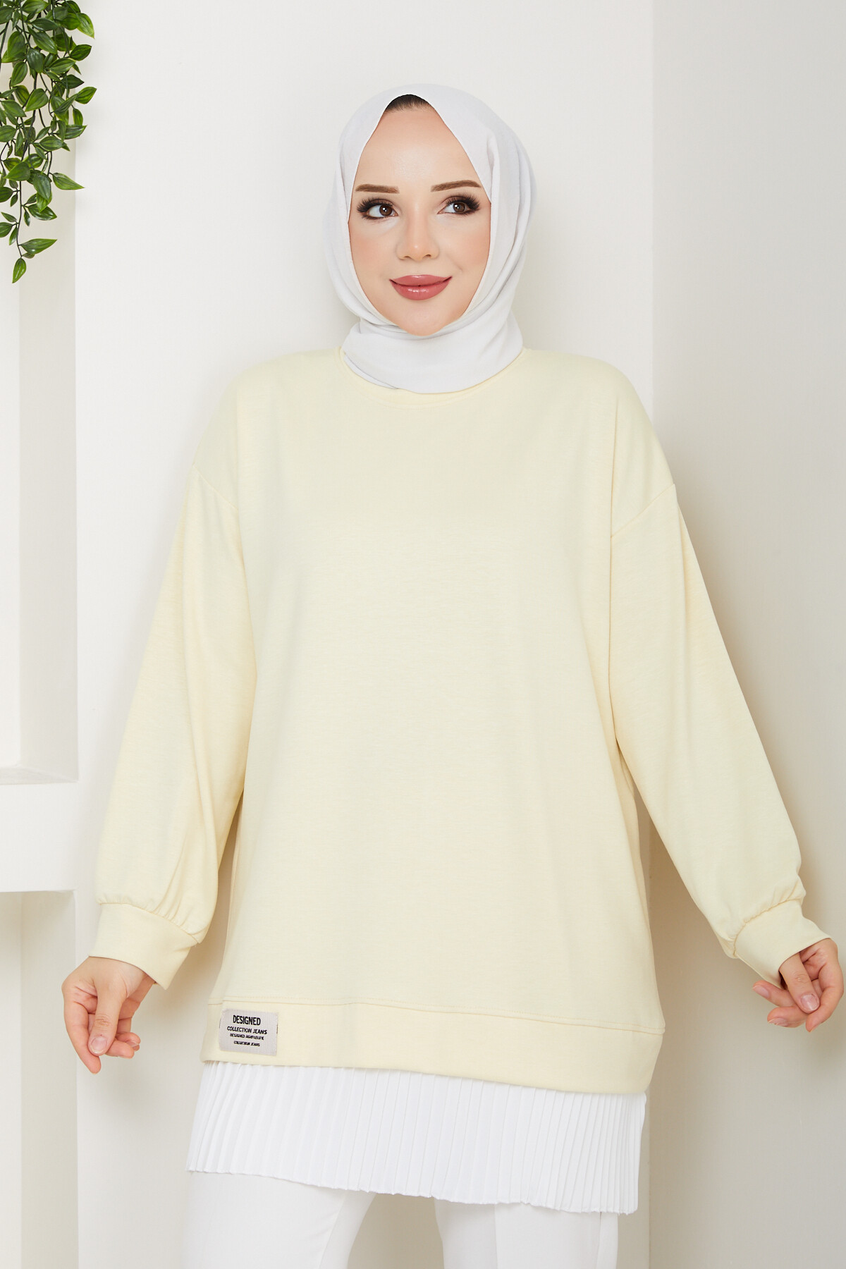 Oysho Pilis Garnili Tunik Sarı