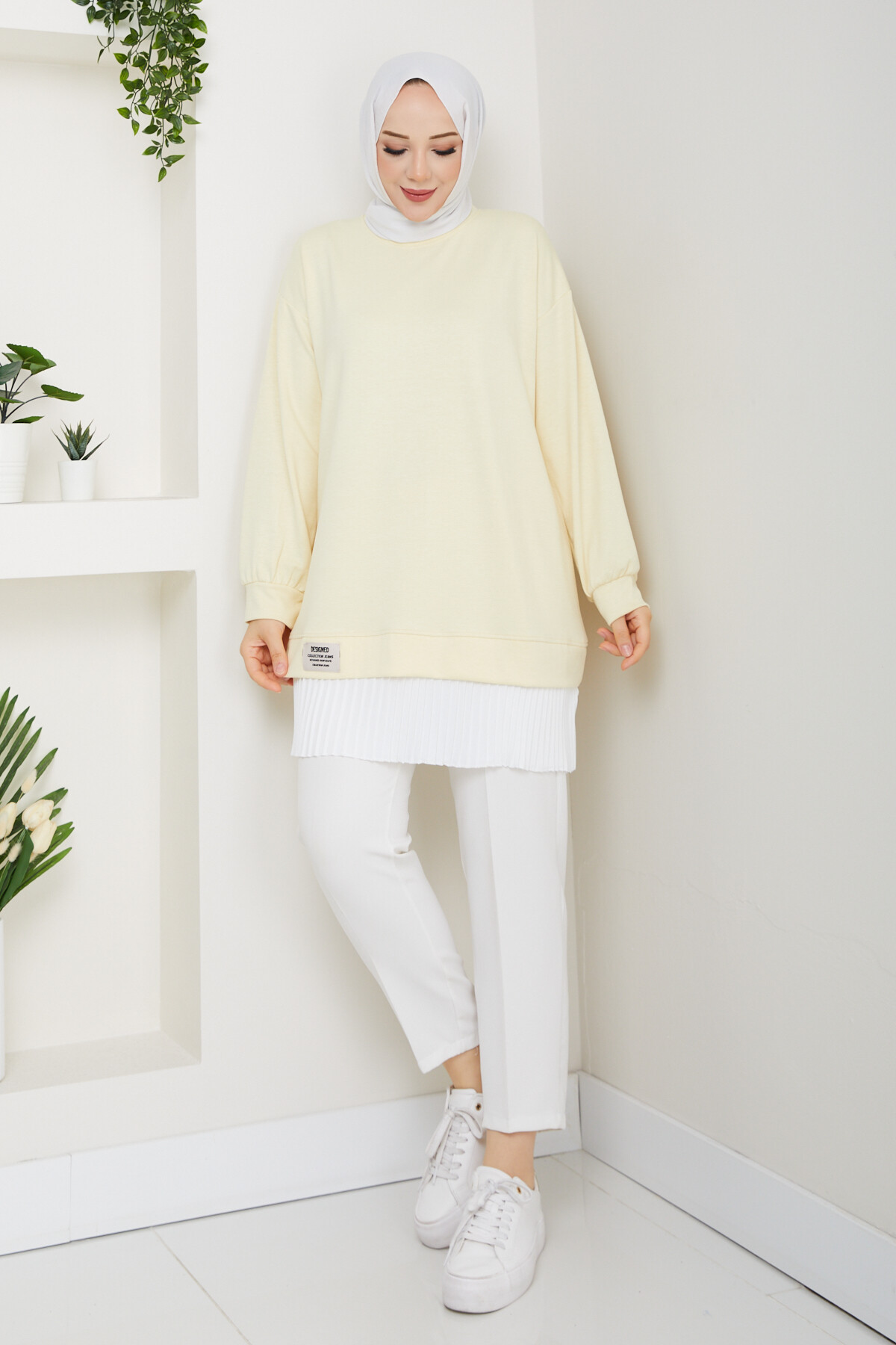 Oysho Pilis Garnili Tunik Sarı