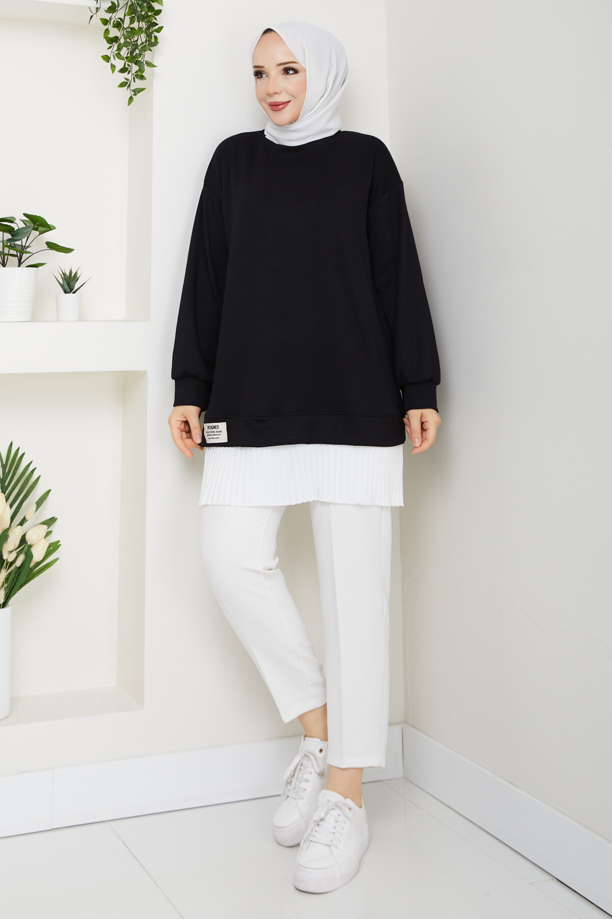 Oysho Pilis Garnili Tunik Siyah