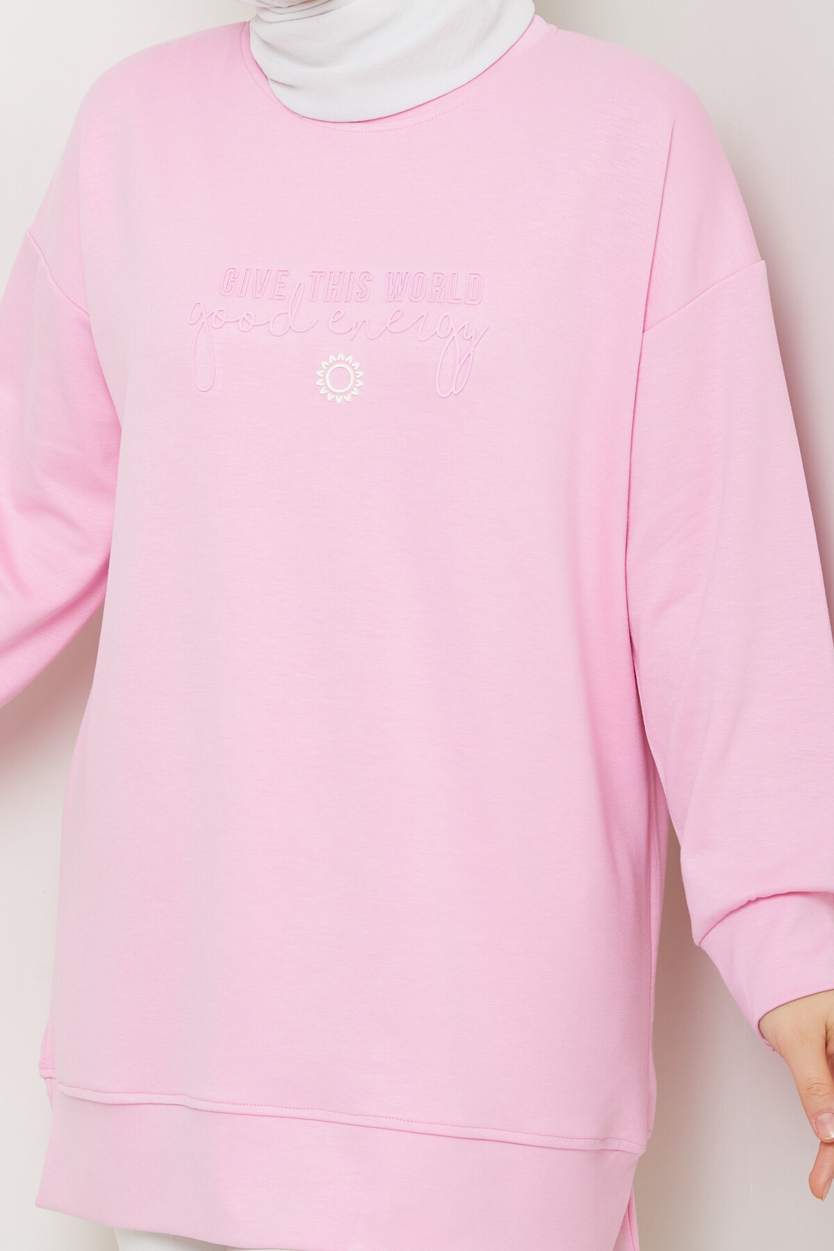 Oysho Salaş Tunik Enjeksiyon Baskılı Pembe