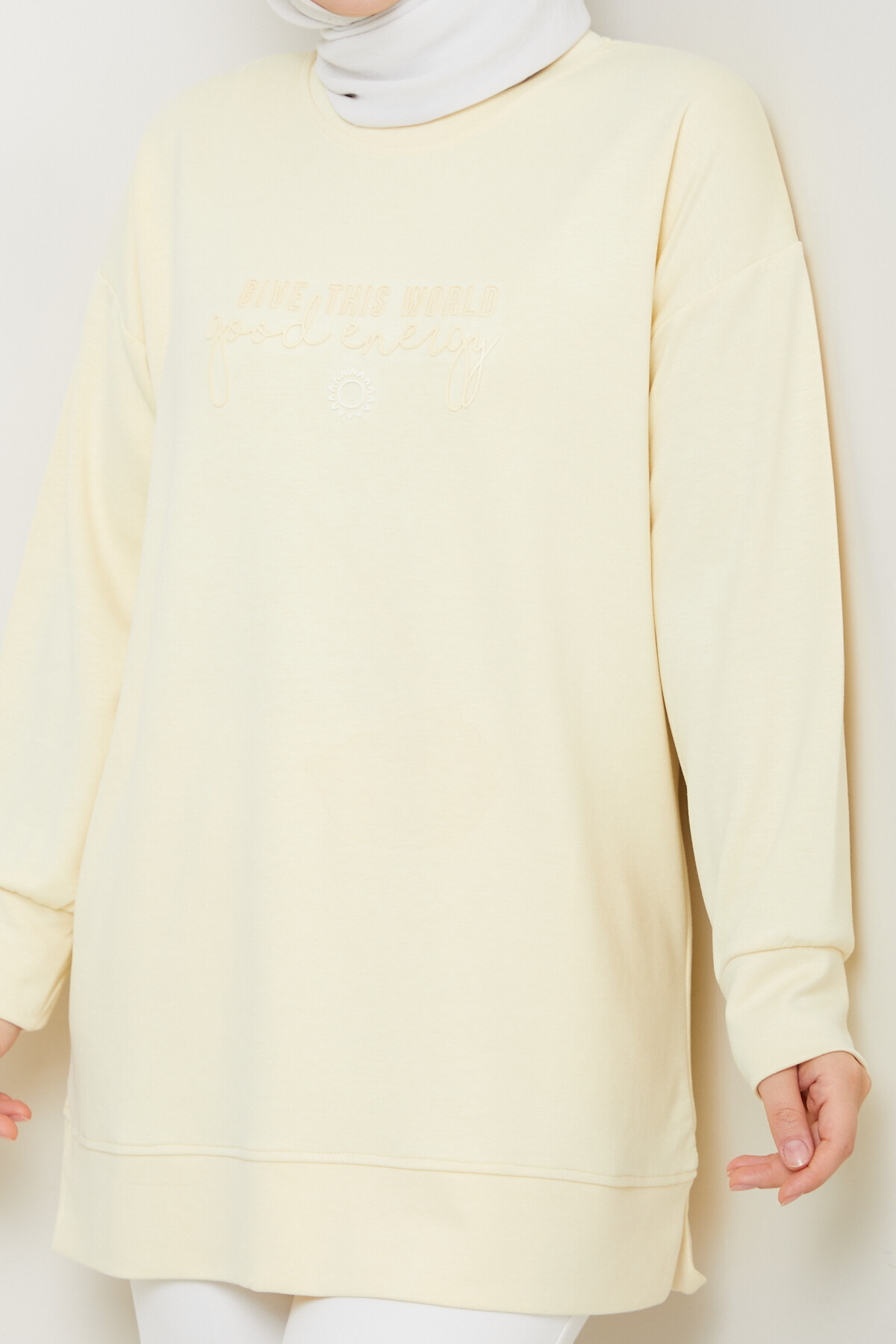 Oysho Salaş Tunik Enjeksiyon Baskılı Sarı