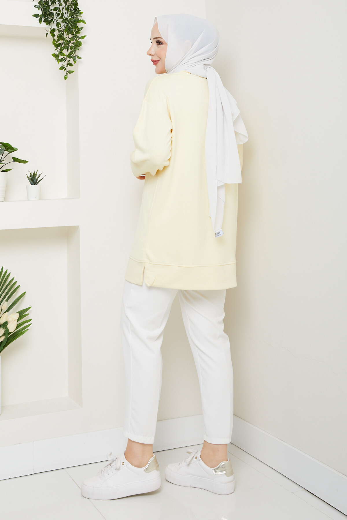 Oysho Salaş Tunik Enjeksiyon Baskılı Sarı