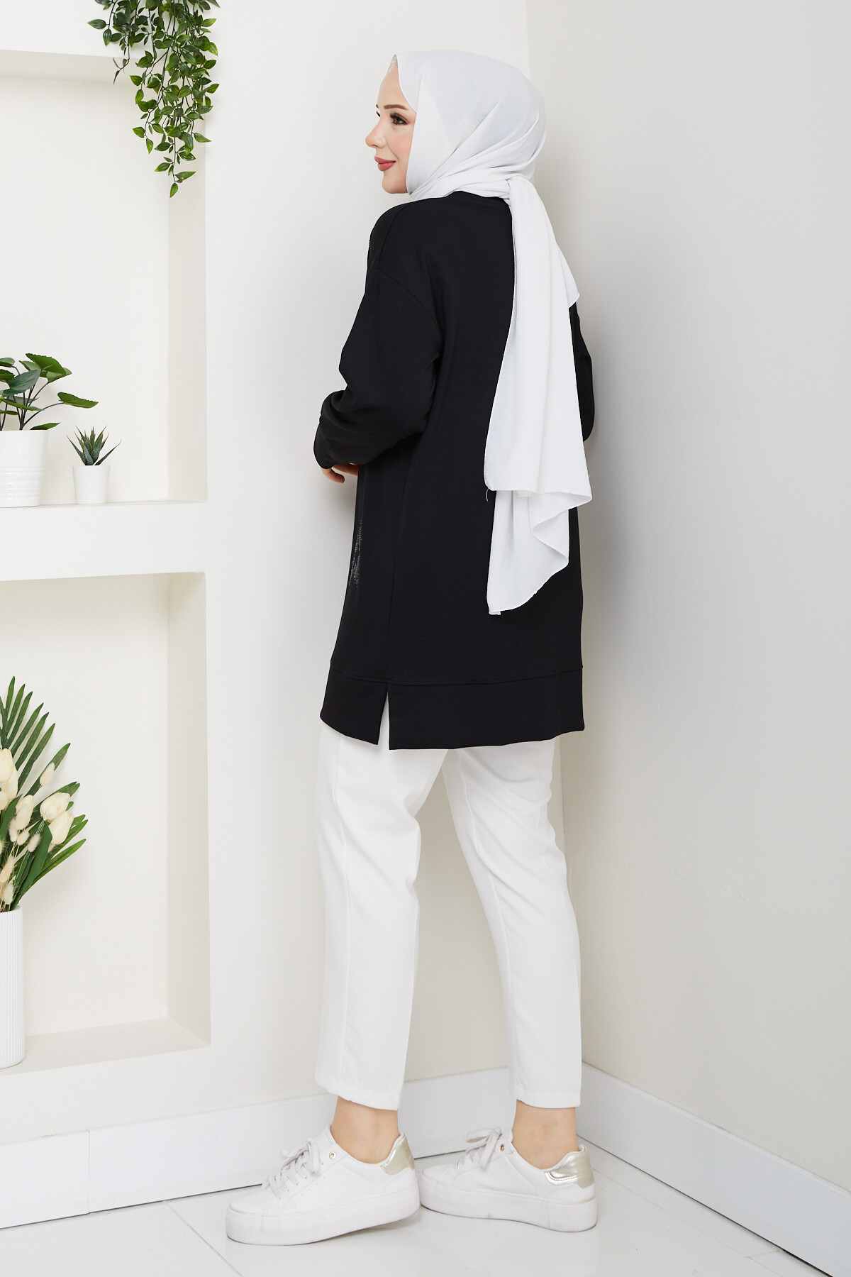 Oysho Yıldız Taşlı Tunik Siyah