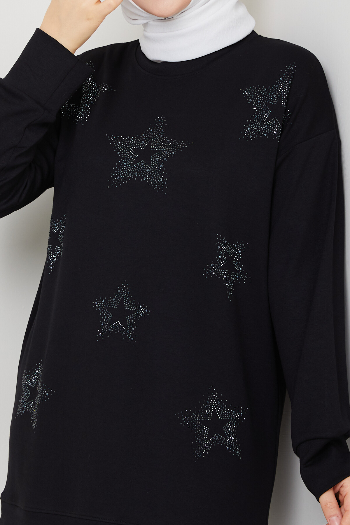 Oysho Yıldız Taşlı Tunik Siyah