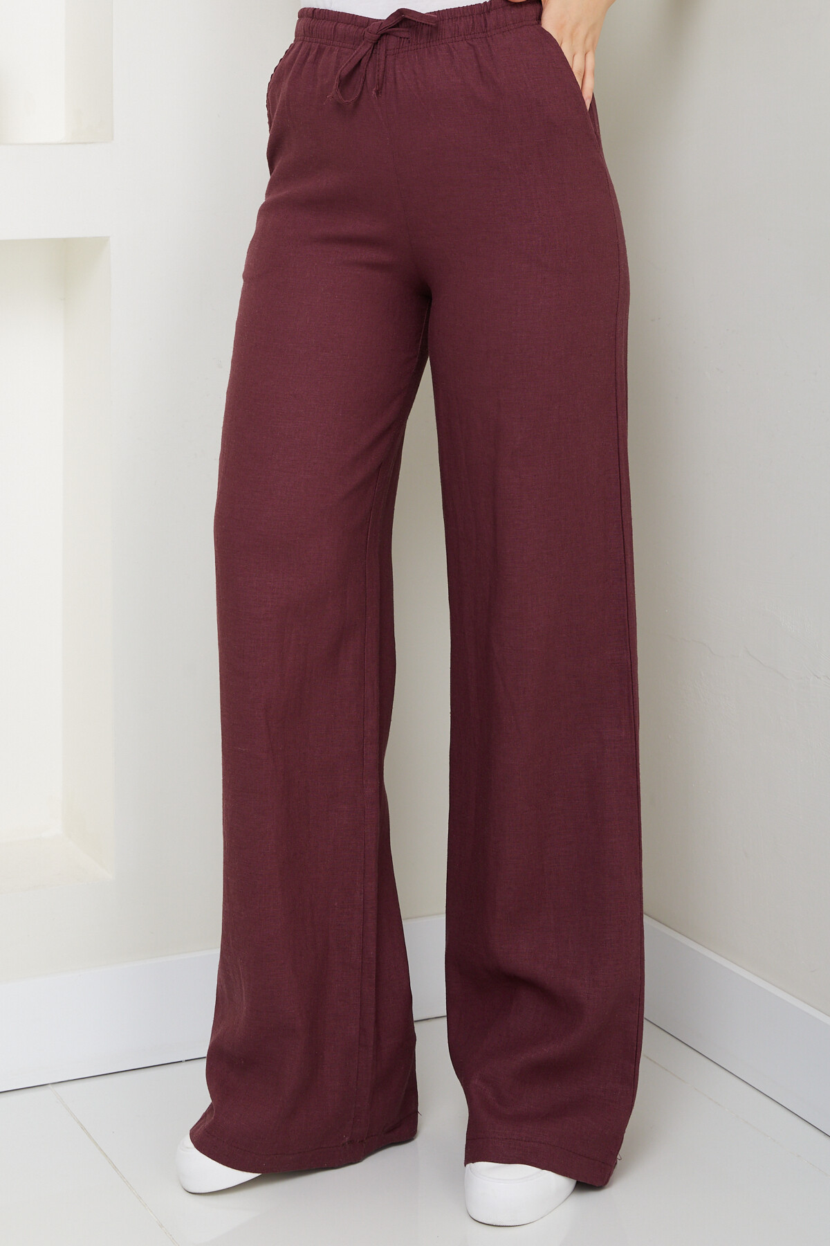 STDRVS KETEN PANTOLON-BORDO