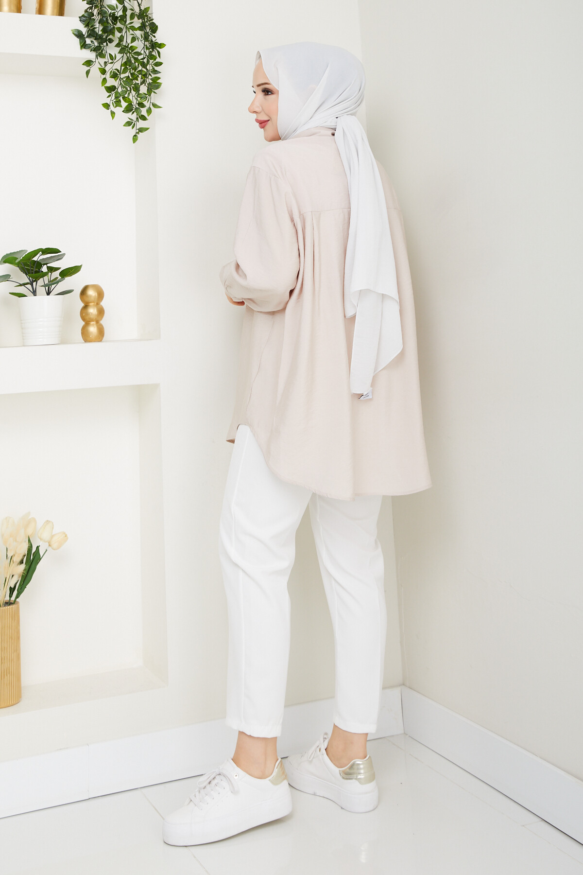 TEK CEP TENSEL GÖMLEK-TAŞ