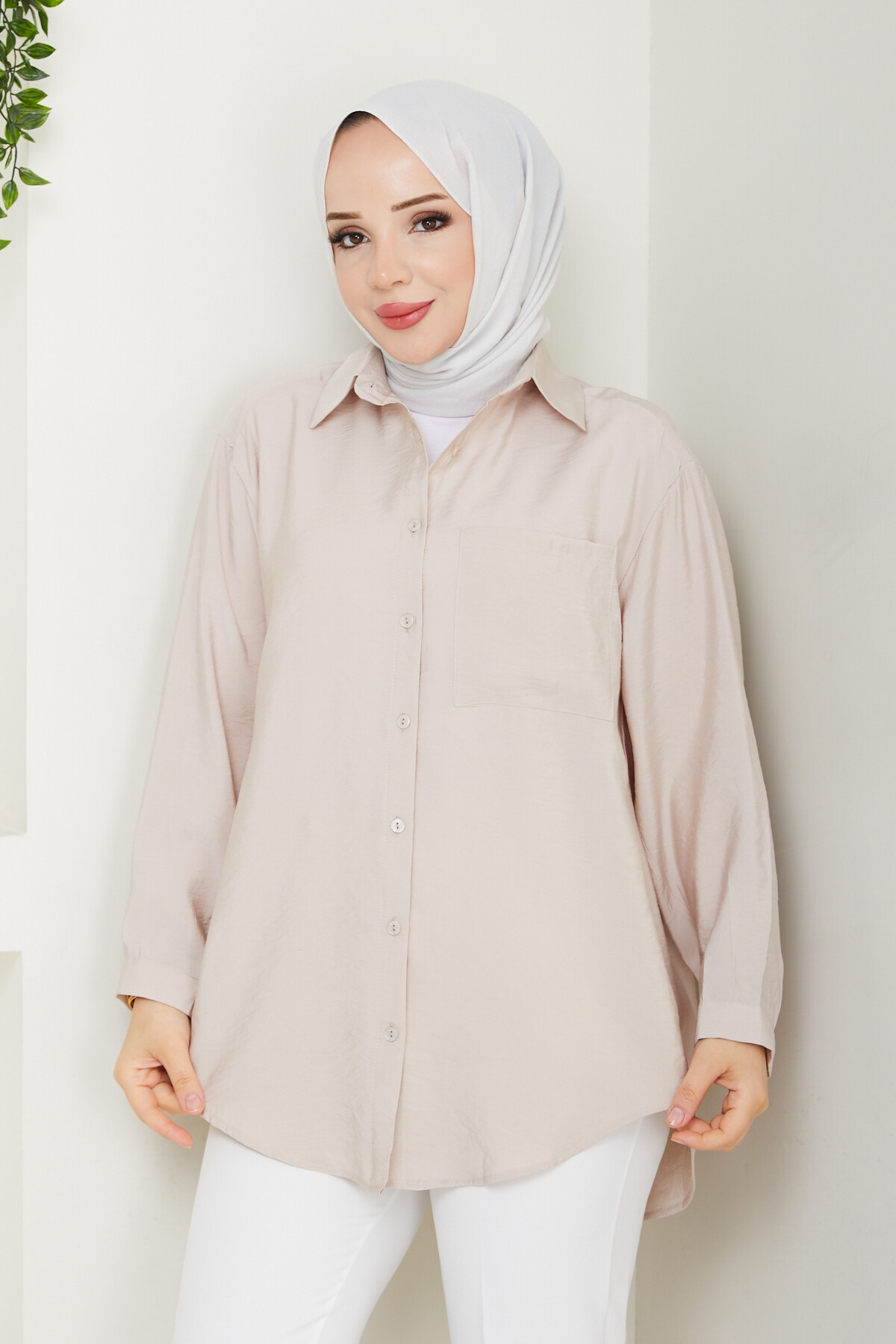 TEK CEP TENSEL GÖMLEK-TAŞ