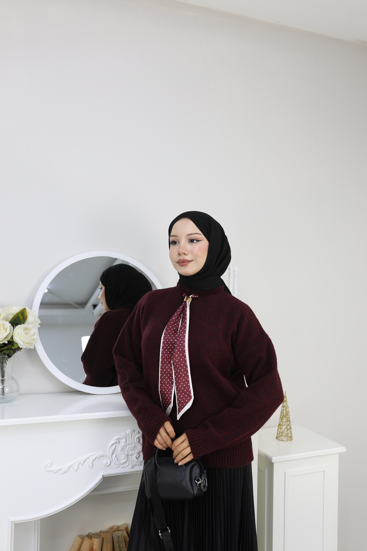 VNZ  FULARLI KAZAK - BORDO