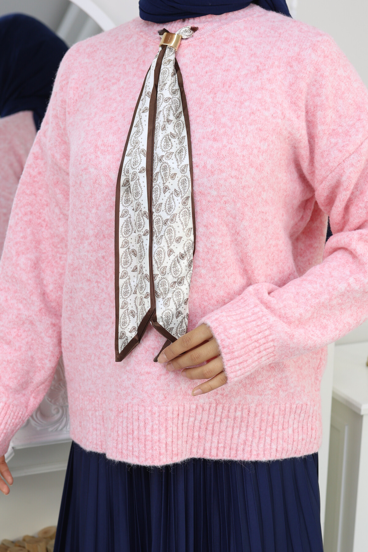 VNZ  FULARLI KAZAK - PEMBE