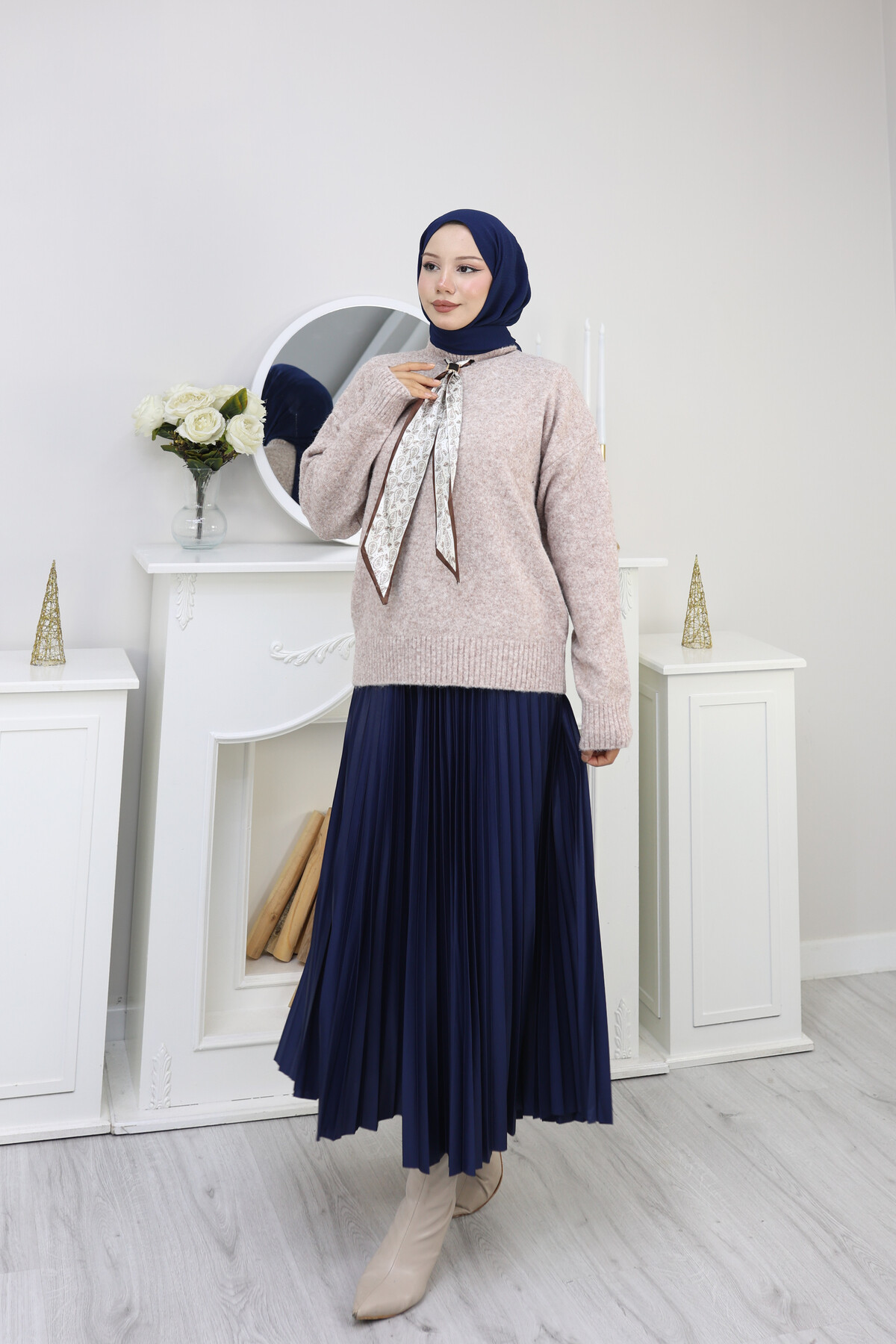 VNZ  FULARLI KAZAK - VİZON