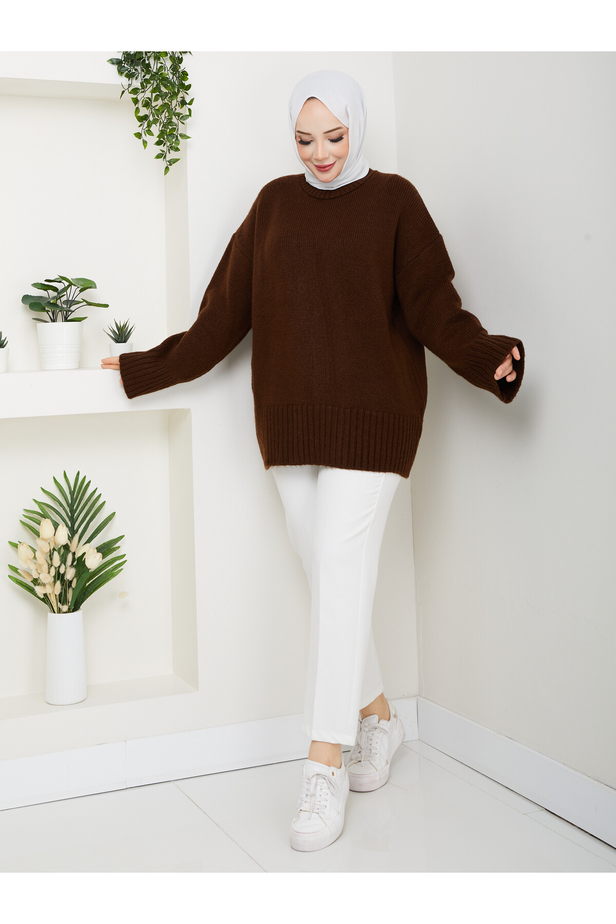 VNZ PİNTEREST KAZAK-ACI KAHVE