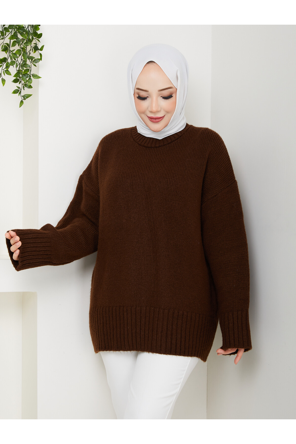 VNZ PİNTEREST KAZAK-ACI KAHVE