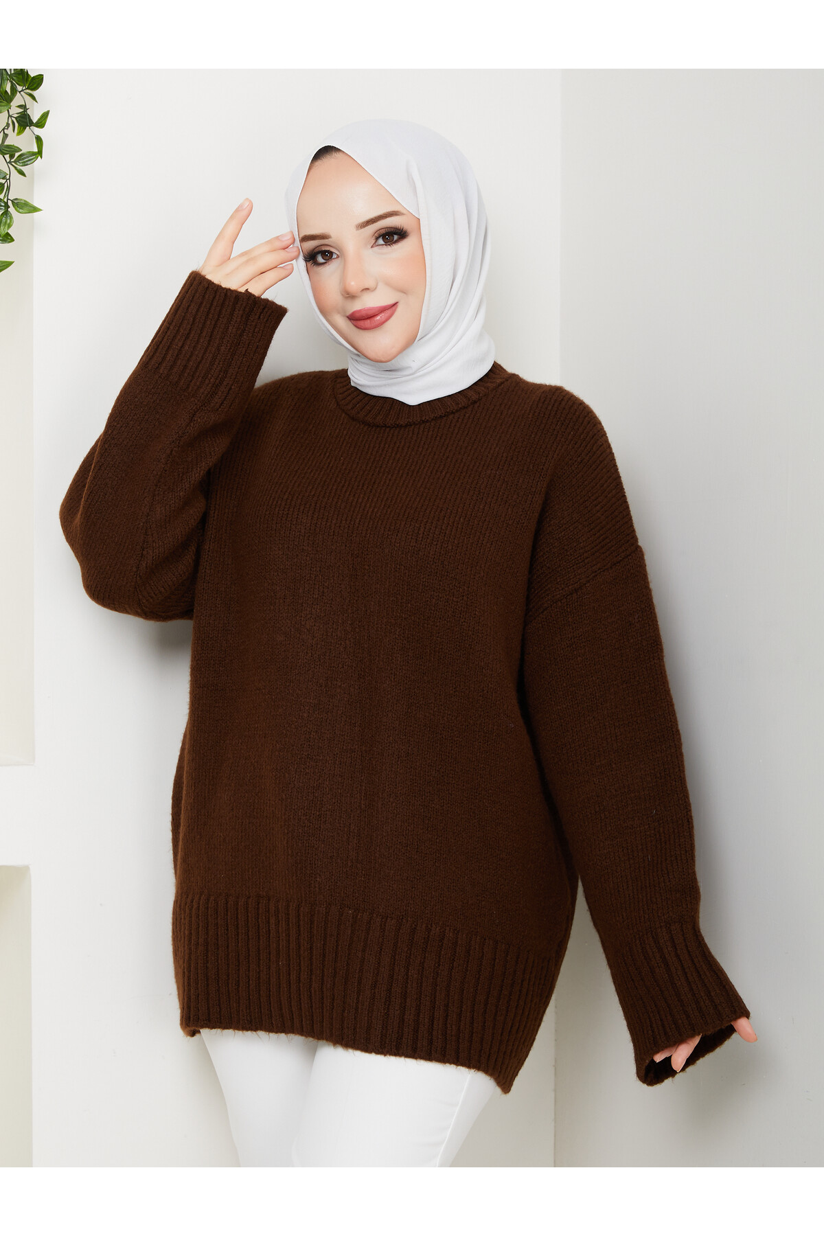 VNZ PİNTEREST KAZAK-ACI KAHVE