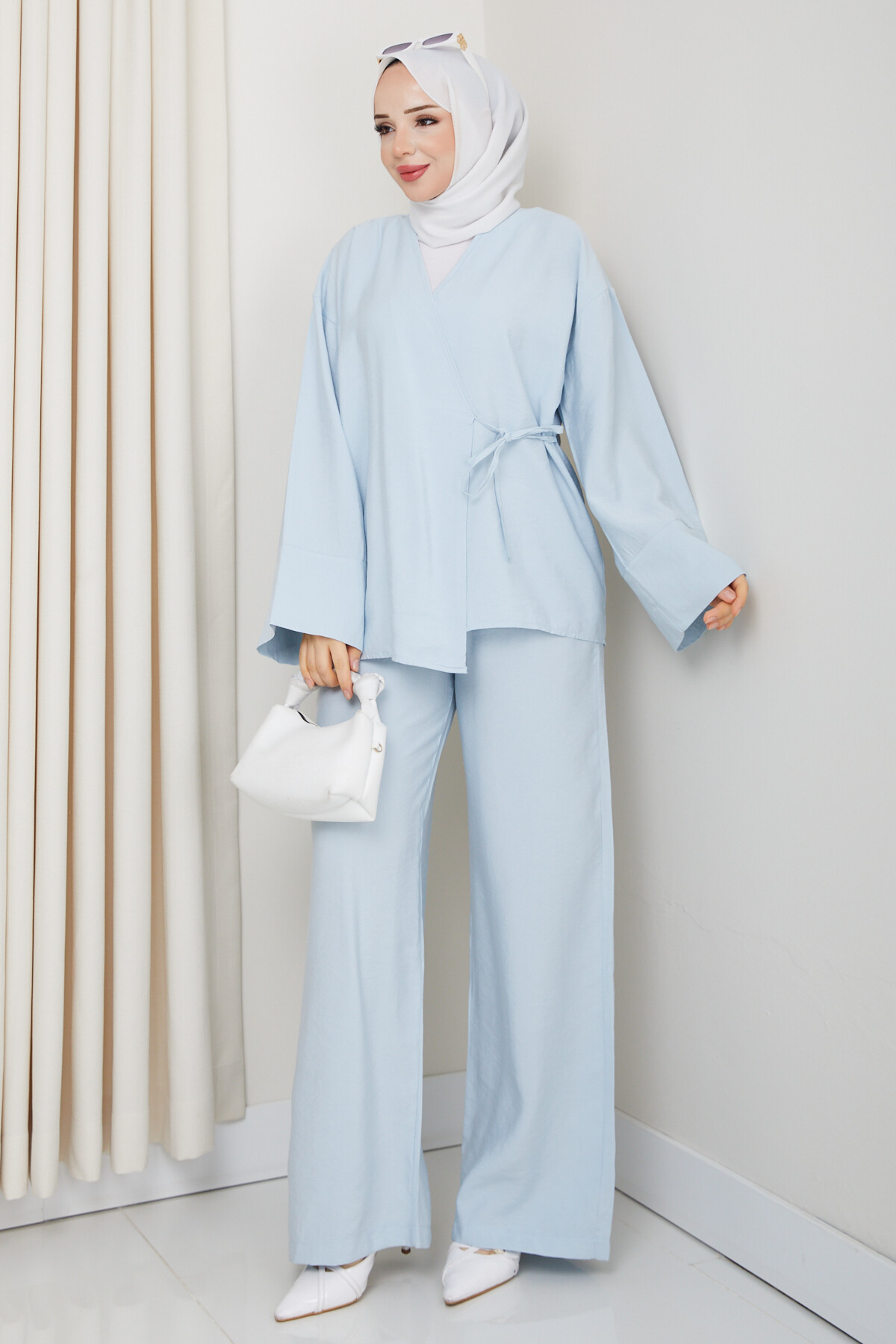 WEN KİMONO TAKIM-BEBE MAVİ