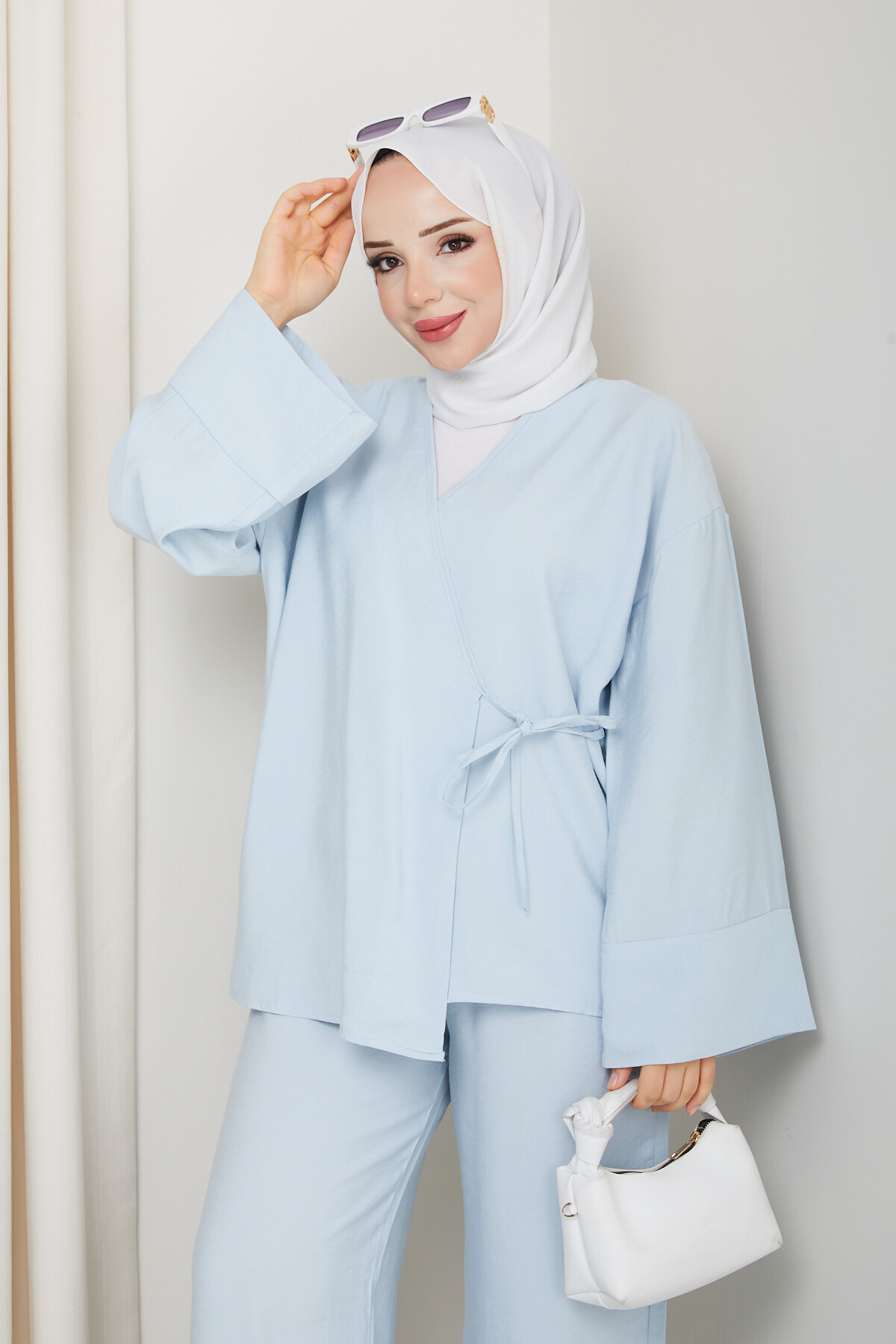 WEN KİMONO TAKIM-BEBE MAVİ