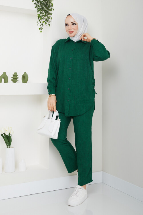 YANLARI SIKTIRMALI TAKIM-ZÜMRÜT YEŞİLİ