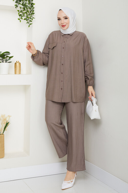 ÇLK SÜS CEP DETAYLI TAKIM - VİZON