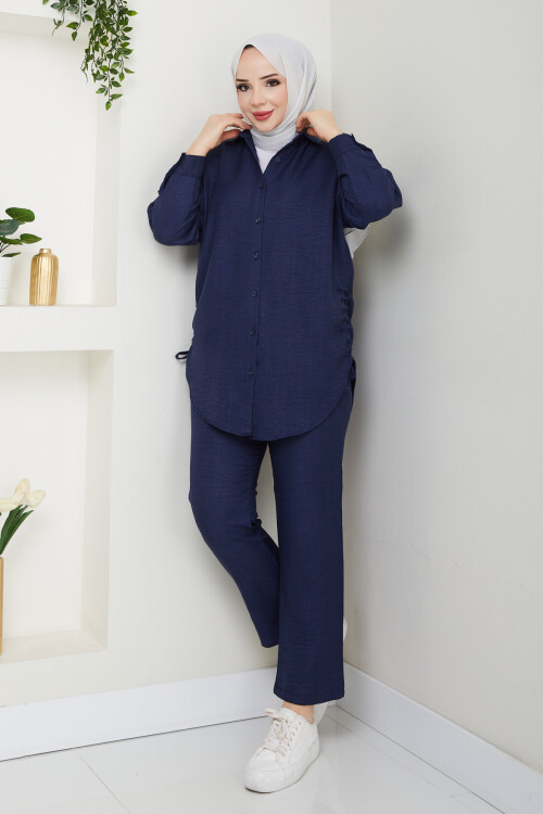 YANLARI SIKTIRMALI TAKIM-LACİVERT