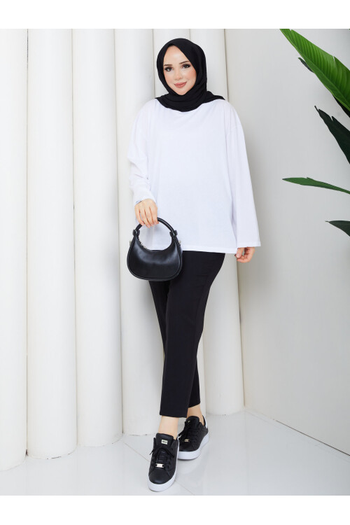 0021 Oversize Uzun Kollu Penye