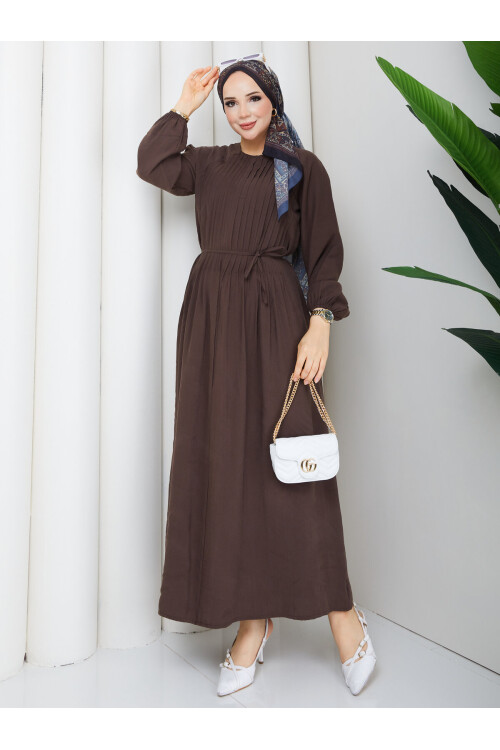 02432 Robe Pileli Elbise