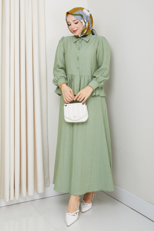 ADELYA FIRFIRLI ETEKLİ TAKIM-YEŞİL