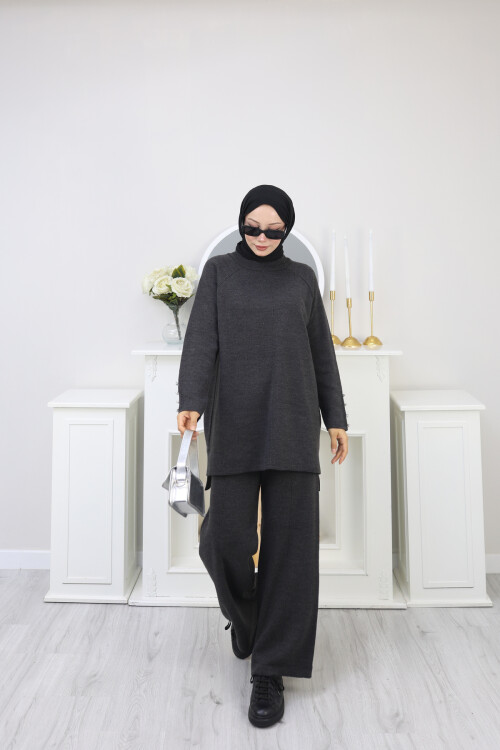 ÇIMALI TRİKO TAKIM-FÜME