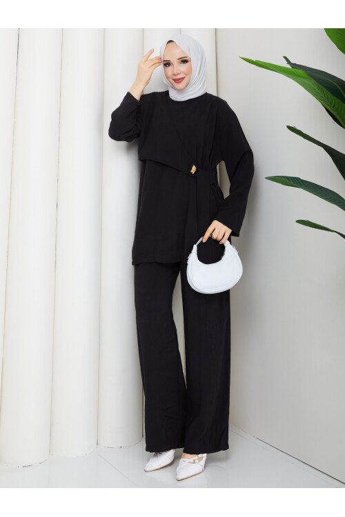 CUPRA YAN BAĞLAMALI TAKIM - SİYAH