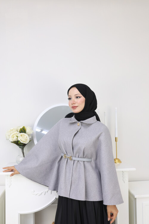 KISA  KEMERLİ PANÇO -FÜME