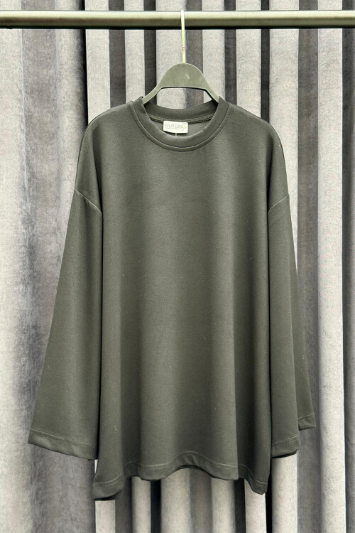 Oysho Kolları Salaş Penye Tunik Siyah