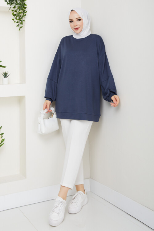 Oysho Oversize Beyzik Sweat Antrasit