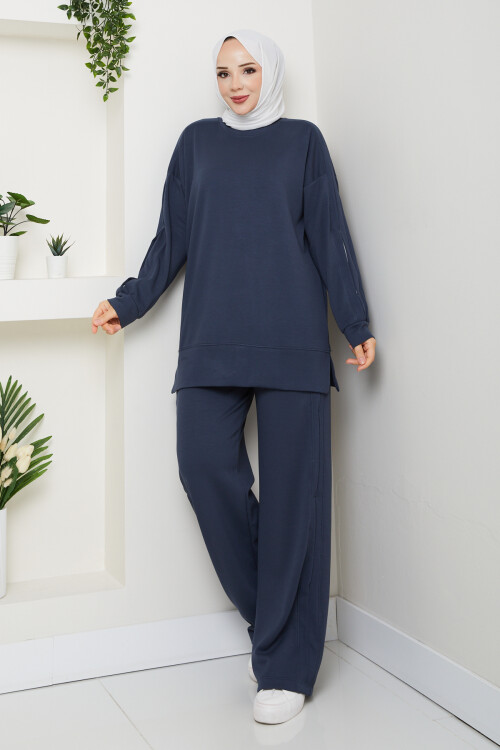 Oysho Pantolon Tuniği Garnili Takım Füme