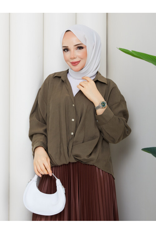 QN BURGULU GÖMLEK - HAKİ