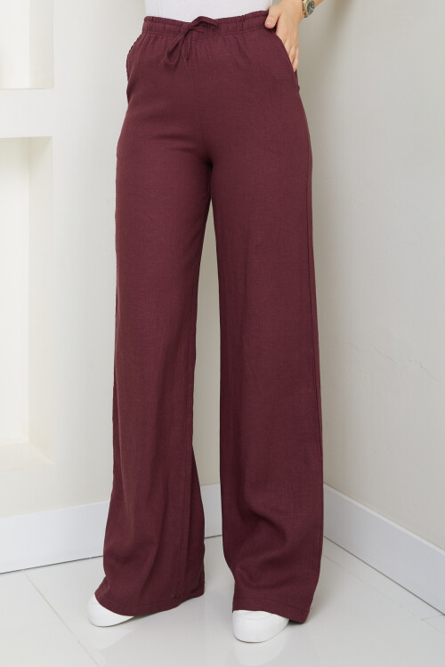 STDRVS KETEN PANTOLON-BORDO