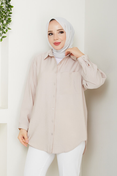 TEK CEP TENSEL GÖMLEK-TAŞ